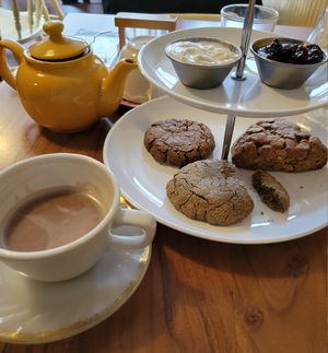 Pastries came with a jam and can't remember the other one but both delicious! at Little ChoC Apothecary in Brooklyn