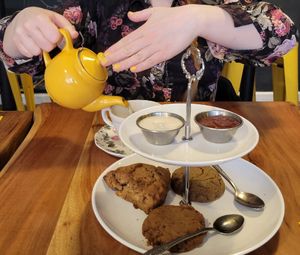 Tea time at Little ChoC Apothecary in Brooklyn