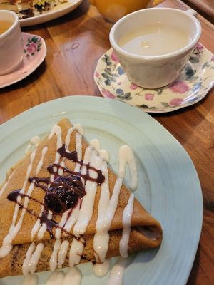 Sweet crepe at Little ChoC Apothecary in Brooklyn