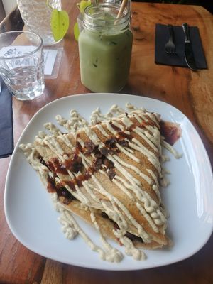 Burrito crepe at Little ChoC Apothecary in Brooklyn