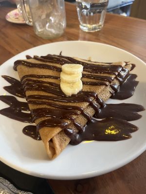 Nutella and banana crepe   at Little ChoC Apothecary in Brooklyn