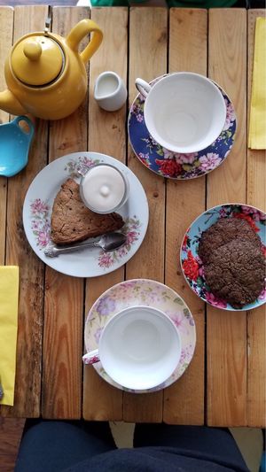Afternoon Tea! (+ unpictured crepe) at Little ChoC Apothecary in Brooklyn