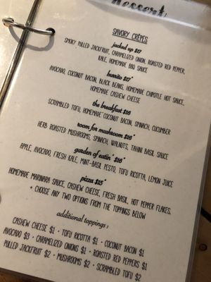 Menu at Little ChoC Apothecary in Brooklyn