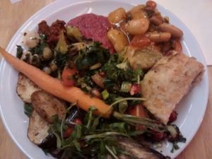 buffet - many many veg options at El Turco in Brussels