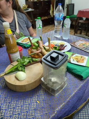 Chili paste - cooking class at Green Garden & May Kaidee Cooking School in Bangkok