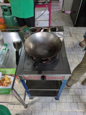 Cooking station at Green Garden & May Kaidee Cooking School in Bangkok