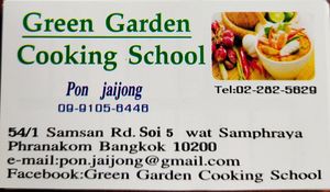 Best veg restaurant in town at Green Garden & May Kaidee Cooking School in Bangkok
