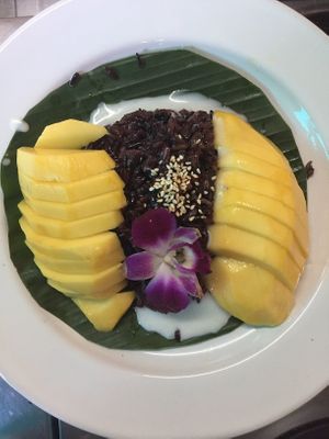 Devin traditional dissert at Green Garden & May Kaidee Cooking School in Bangkok