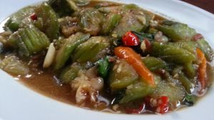 eggplant at Green Garden & May Kaidee Cooking School in Bangkok