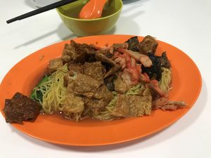 干捞面 at Hwa Jin Vegetarian 華津素食 in West Singapore
