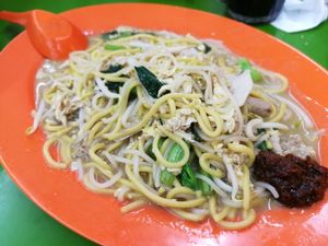 Hokkien mee (in my opinion, one of the best vegetarian hokkien mee in Singapore) at Jin Yi Vegetarian 錦憶素食 in West Singapore