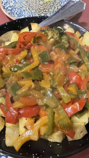 Cazuela de patatas y verduras  at El Boca a Boca in Oviedo