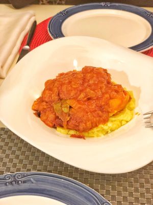 Albóndigas de coliflor at La Cocina de Manuel in Oviedo