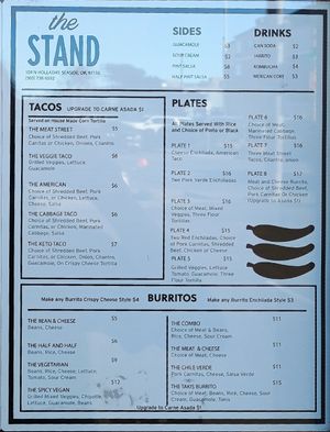 Veggie taco 🌮 Plate 5🍚🫘 The spicy vegan 🌯 at The Stand Seaside in Seaside