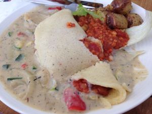 my lunch at The Walnut Cafe in Milford Haven