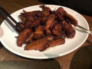 1. Roasted pork   at Lucky Vegetarian in Brooklyn