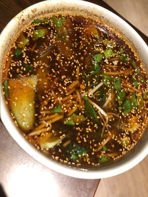 15. Hot and sour angel hair 酸辣粉  at Lucky Vegetarian in Brooklyn