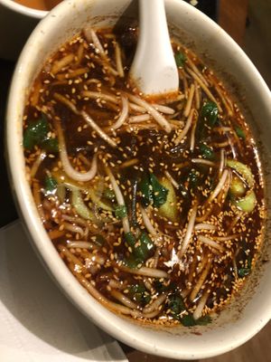 15. Hot and sour angel hair 酸辣粉  at Lucky Vegetarian in Brooklyn