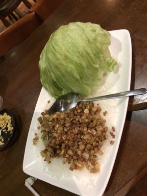 27 lettuce wrap   at Lucky Vegetarian in Brooklyn