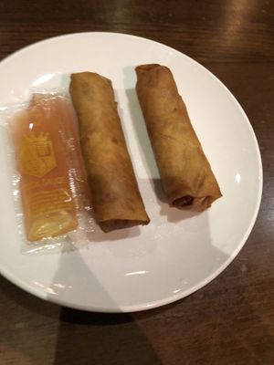 Spring roll vegan   at Lucky Vegetarian in Brooklyn