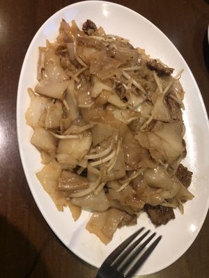 2 stir fried hofun   at Lucky Vegetarian in Brooklyn