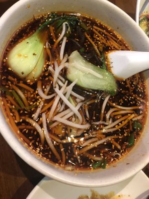 15 hot and sour angel hair 酸辣粉  at Lucky Vegetarian in Brooklyn