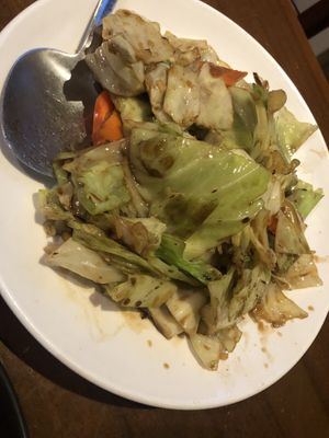 清炒高麗菜  at Lucky Vegetarian in Brooklyn