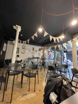 Inside cafe  at Cafe-Obrador Okapi in Bilbao