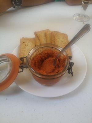 Muhamara (vegan) at Cafe-Obrador Okapi in Bilbao
