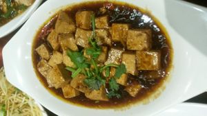 Spicy tofu at Chop Chop in Edinburgh
