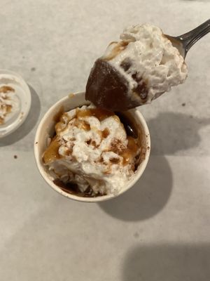 orange chocolate ganache with coconut whipped cream and a caramel rum drizzle  at Stone Row Pub and Eatery in Jim Thorpe