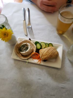 Sunflower hummus at Stone Row Pub and Eatery in Jim Thorpe