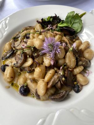 Gnocchi with herbed pesto.  at Stone Row Pub and Eatery in Jim Thorpe