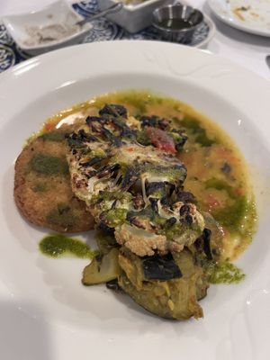 The curry dish with cauliflower   at Stone Row Pub and Eatery in Jim Thorpe