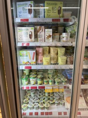 vegan ice cream  at NaturaSi in Lecco