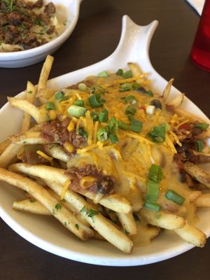 Chill cheese fries  #Veganuary at Violette's Vegan Organic Cafe and Juice Bar in Las Vegas