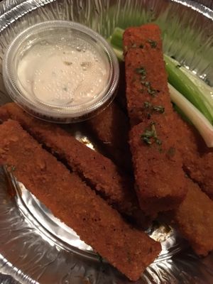 Sassy Wings (Buffalo sauce only) at Violette's Vegan Organic Cafe and Juice Bar in Las Vegas