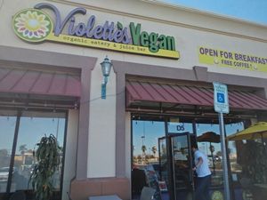 entrance at Violette's Vegan Organic Cafe and Juice Bar in Las Vegas