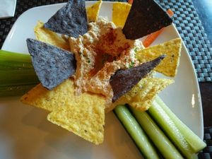 happy hummus at Violette's Vegan Organic Cafe and Juice Bar in Las Vegas