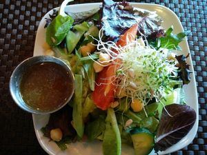 home salad at Violette's Vegan Organic Cafe and Juice Bar in Las Vegas