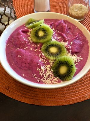 Pink Dragon Bowl at Violette's Vegan Organic Cafe and Juice Bar in Las Vegas