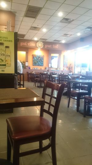 Inside at Violette's Vegan Organic Cafe and Juice Bar in Las Vegas