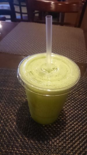 Vegan sunrise (Juice) at Violette's Vegan Organic Cafe and Juice Bar in Las Vegas