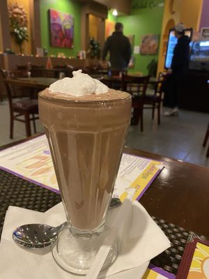 German chocolate milk shake🤤 at Violette's Vegan Organic Cafe and Juice Bar in Las Vegas