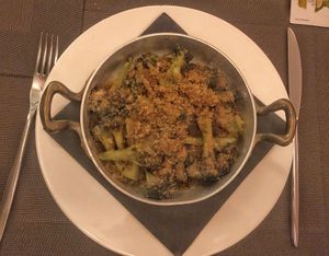 Broccoli with potatoes  at L'Asparago in Como