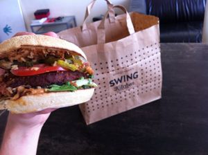 swing kitchen burger's  at Swing Kitchen - Schottenfeldgasse in Vienna