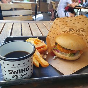 Wiener Schnitzel Burger at Swing Kitchen - Schottenfeldgasse in Vienna