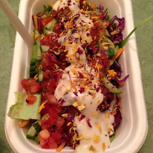 Chicken salad - delish! at Swing Kitchen - Schottenfeldgasse in Vienna