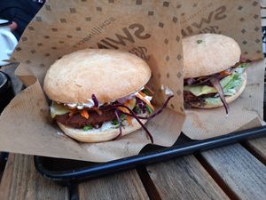 Cheeseburgers at Swing Kitchen - Schottenfeldgasse in Vienna