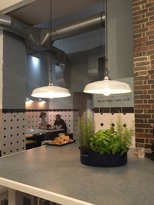 Interior at Swing Kitchen - Schottenfeldgasse in Vienna